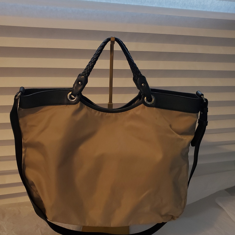 Salvatore Ferragamo Beige Nylon Top Handle Bag - Picture 6 of 16